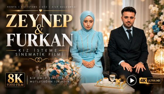  Zeynep & Furkan | Konya Kız İsteme Sinematik Filmi | 8K Foto Film